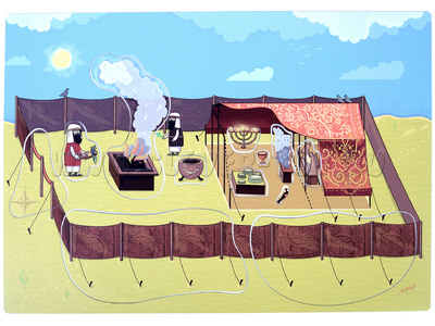 Магнитное развивающее пособие: "Библейские сюжеты: Скиния"