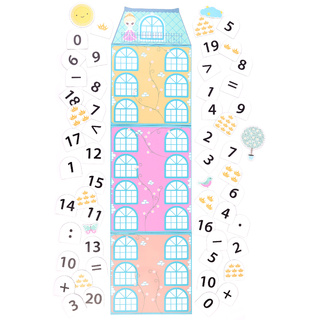 Набор магнитных полей и карточек "Числовой домик" (для работы на классной доске)