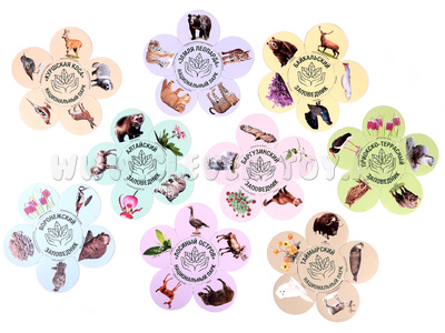 Набор магнитных карточек "Заповедники"