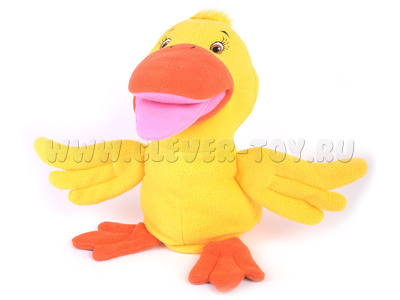 Утенок, кукла логопедическая (на руку)