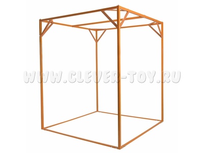 Металлоконструкция (2,0х2,3х2,0 м) цвет оранжево-синий