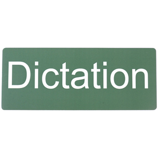 Магнитная карточка "Dictation" (фон зелёный)